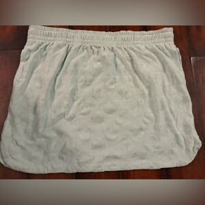 Disney Light Mint Embossed Mickey Elastic Waist Mini Skirt